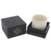 Black Foil Stamped Rigid Candle Box with Molded Tray Insert