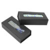 Black Textured Rigid Bow Tie Gift Box with Window Insert
