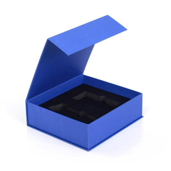 Blue Magnetic Light Therapy Device Box with Foam Insert