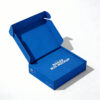 Blue Printed Corrugated Mailer Box for Ecommerce Shipping