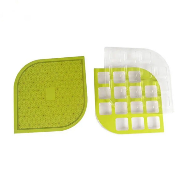 Leaf Shaped Rigid Chocolate Box with Clear Blister Tray