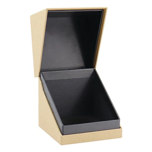 Logo Printed Kraft Hinged Candle Box with Black Inner Tray Logo Printed Kraft Hinged Candle Box with Black Inner Tray