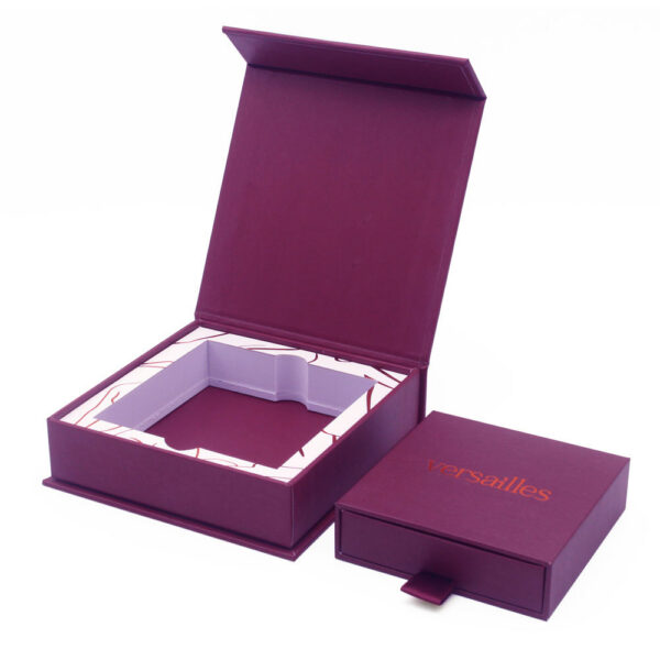 Luxury Cross Jewelry Rigid Gift Box with Drawer Pouch Set Luxury Cross Jewelry Rigid Gift Box with Drawer Pouch Set