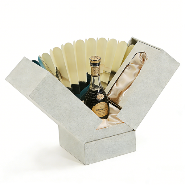 Luxury Double-Door Rigid Perfume Gift Box with Satin Insert Luxury Double-Door Rigid Perfume Gift Box with Satin Insert