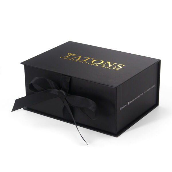 Luxury Rigid Apparel Gift Box with Satin Lining & Ribbon