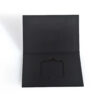 Matte Black Book Style Rigid Card Box with Cutout Insert