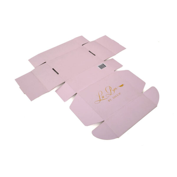 Pink Logo Printed Eyelash Organizer Mailer Box with Foam
