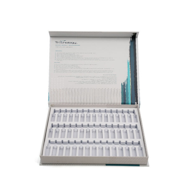Printed Rigid Hair Serum Ampoule Box with Molded Insert