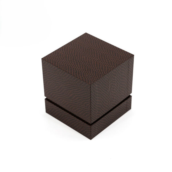 Rigid Croc Texture Candle Jar Box with Molded Black Insert