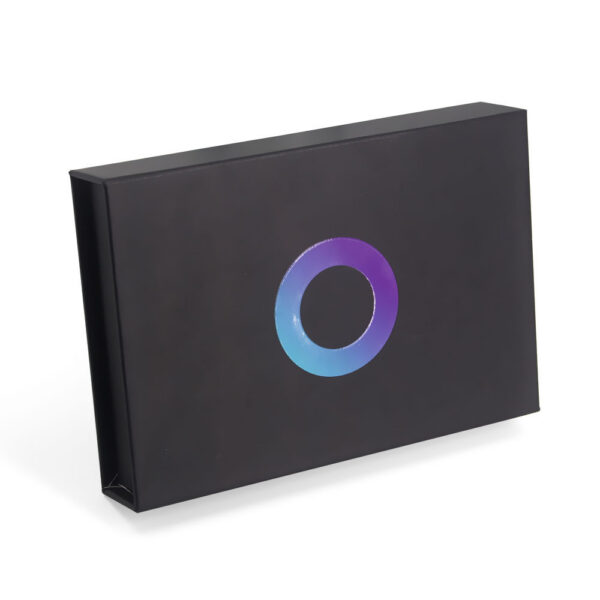 Rigid Magnetic Payment Card Box with Logo Printed Insert