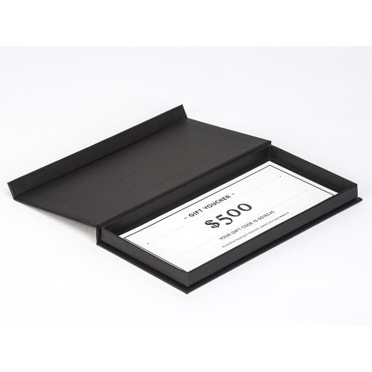 Custom Luxury Black Magnetic VIP Credit Card Boxes
