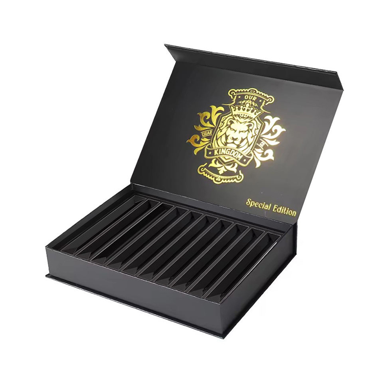 Custom Tobacco Boxes Luxury Display Hollow Magnetic Cigar Box